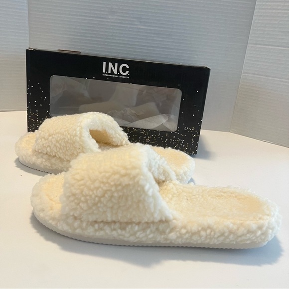 Sherling Ivory Slide open Toe Size 7 Slipper - Picture 3 of 7